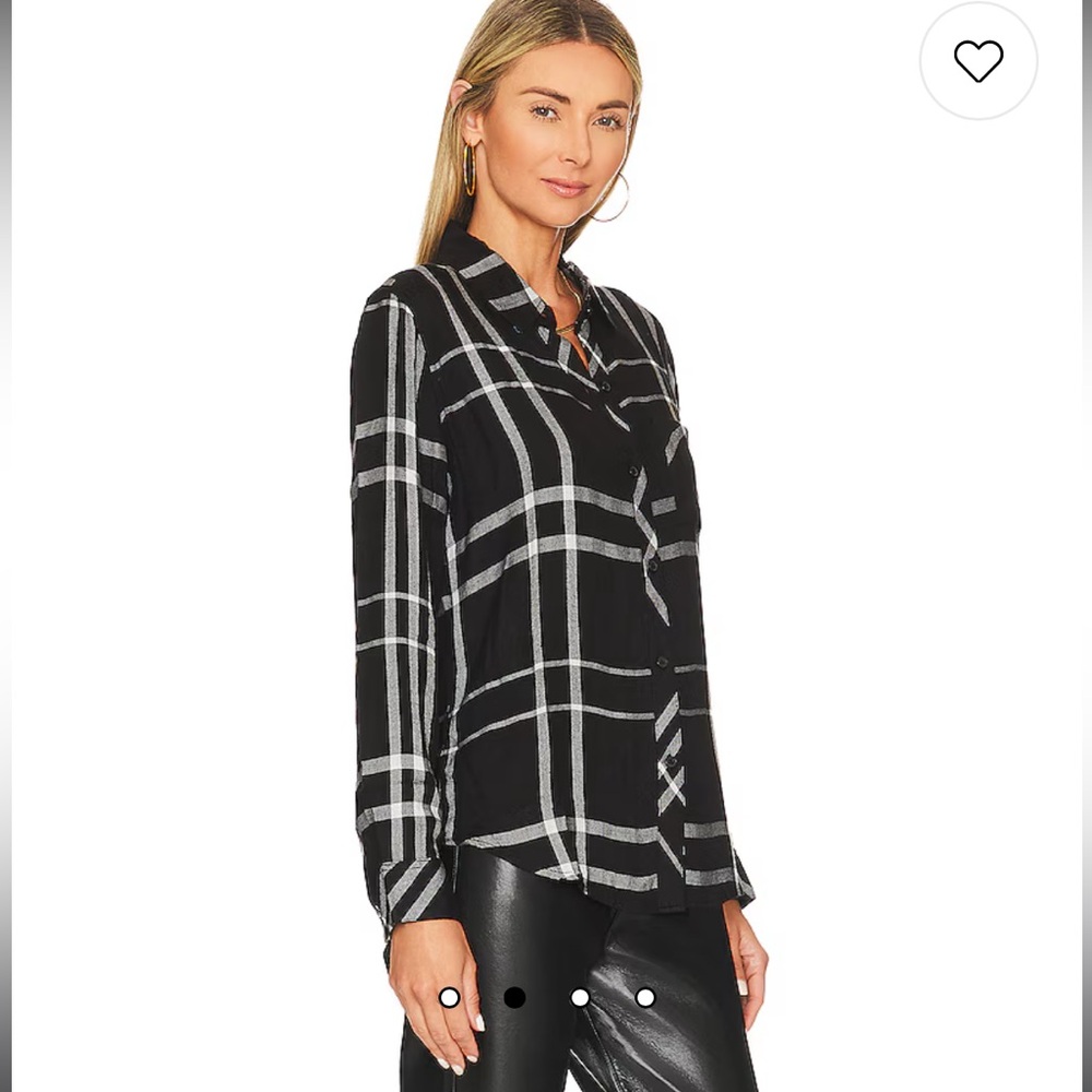 Rails Hunter Top in Black Sterling. Size S NWT